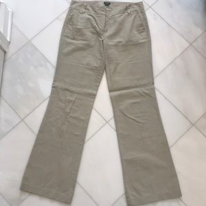 Linen/cotton blend pants